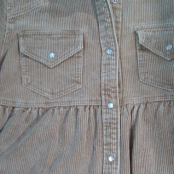 Entro Women's Tan Corduroy Jacket Oversized Retro Size S - Picture 5 of 12
